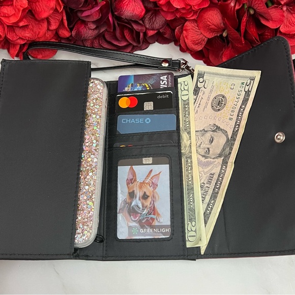 Supernatural Black and Maroon Pentagram Clutch Wallet Wristlet - Picture 11 of 15